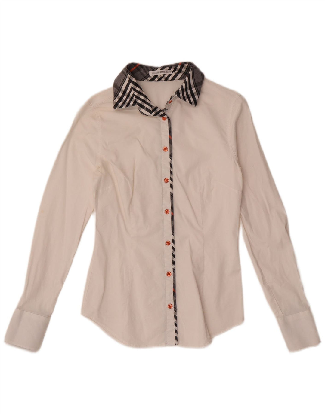 Camicia da donna Naracamicie US 0 XS in cotone a quadri bianchi