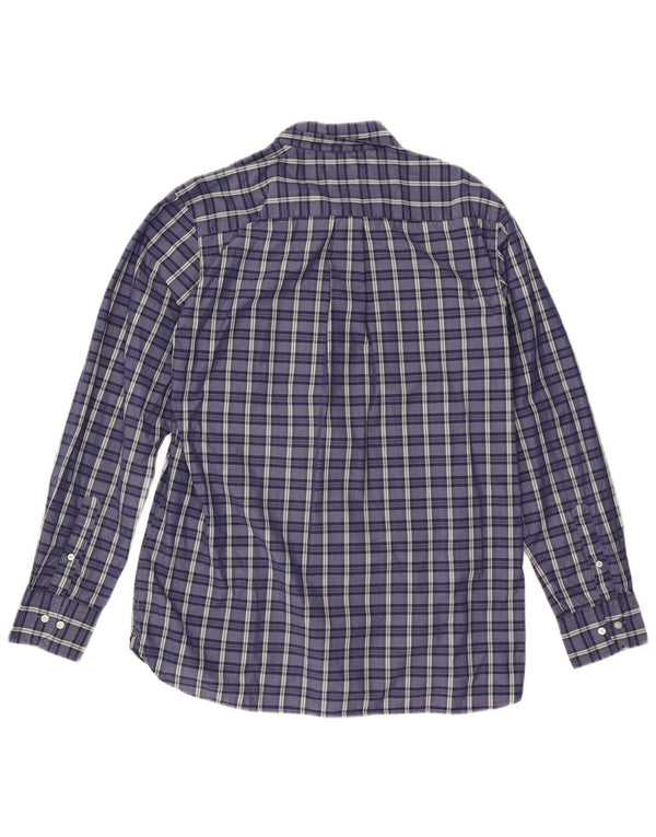 TOMMY HILFIGER Camicia da uomo su misura taglia 16 1/2 grande quadri blu