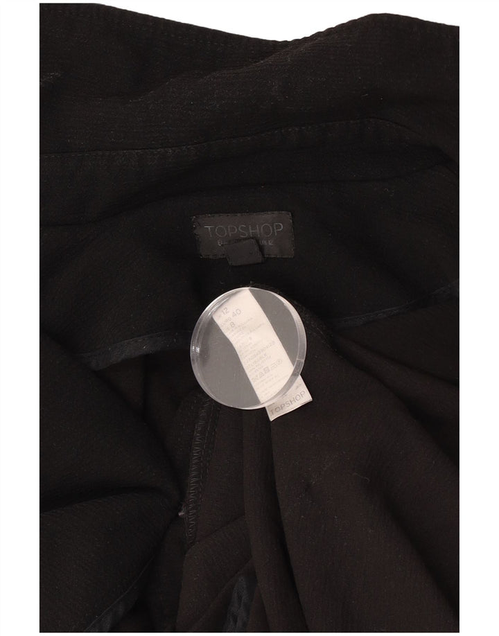 Soprabito oversize da donna Topshop UK 12 poliestere nero medio