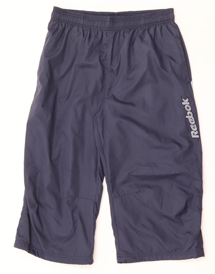 Pantaloni da tuta Reebok da uomo con grafica Capri Small blu navy color block