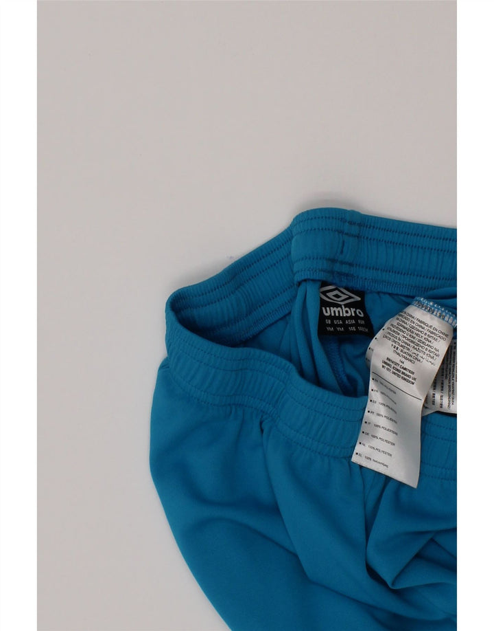 Pantaloncini sportivi Umbro da bambino 9-10 anni in poliestere blu medio