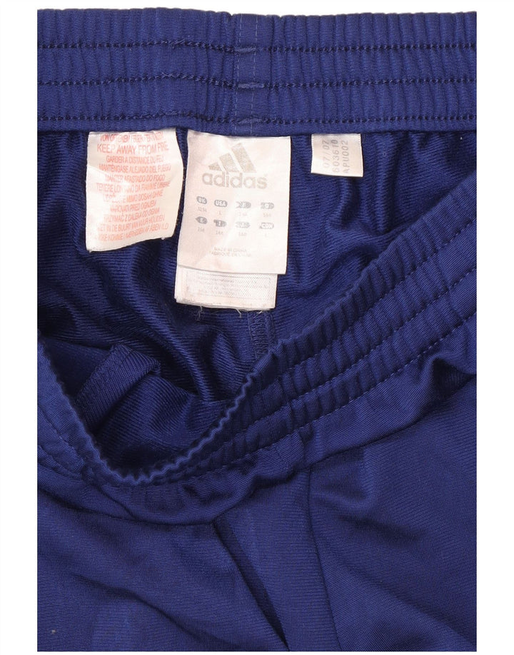 Pantaloni della tuta da ragazzo Adidas 13-14 anni in poliestere blu navy