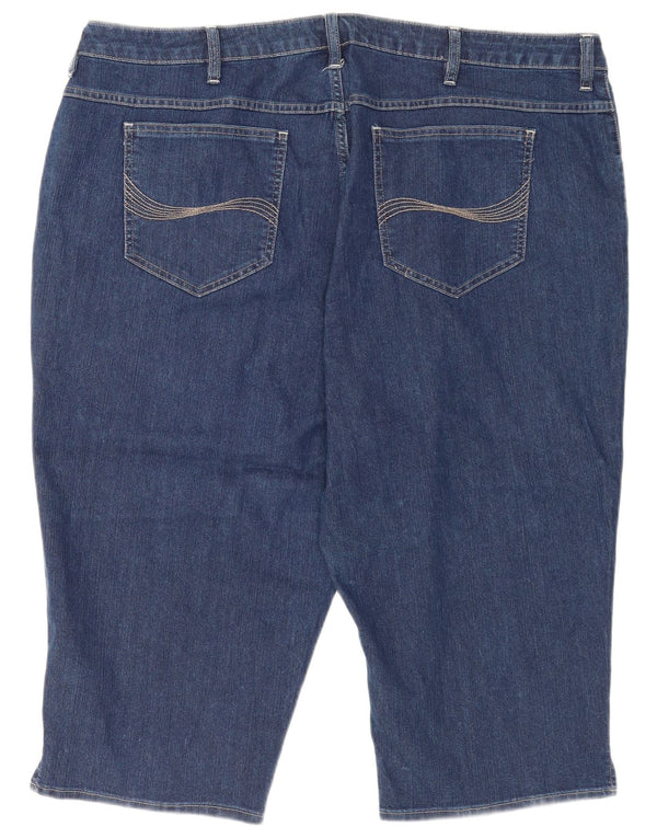 Pantaloncini di jeans Bermuda da donna Lee Riders US 26 3XL W46 Cotone blu navy