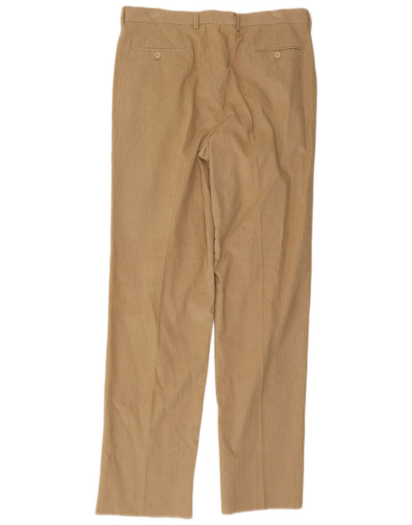 Pantaloni da Abito da Uomo con Pegged Gianfranco Ferre IT 54 2XL W36 L36 Cotone Beige