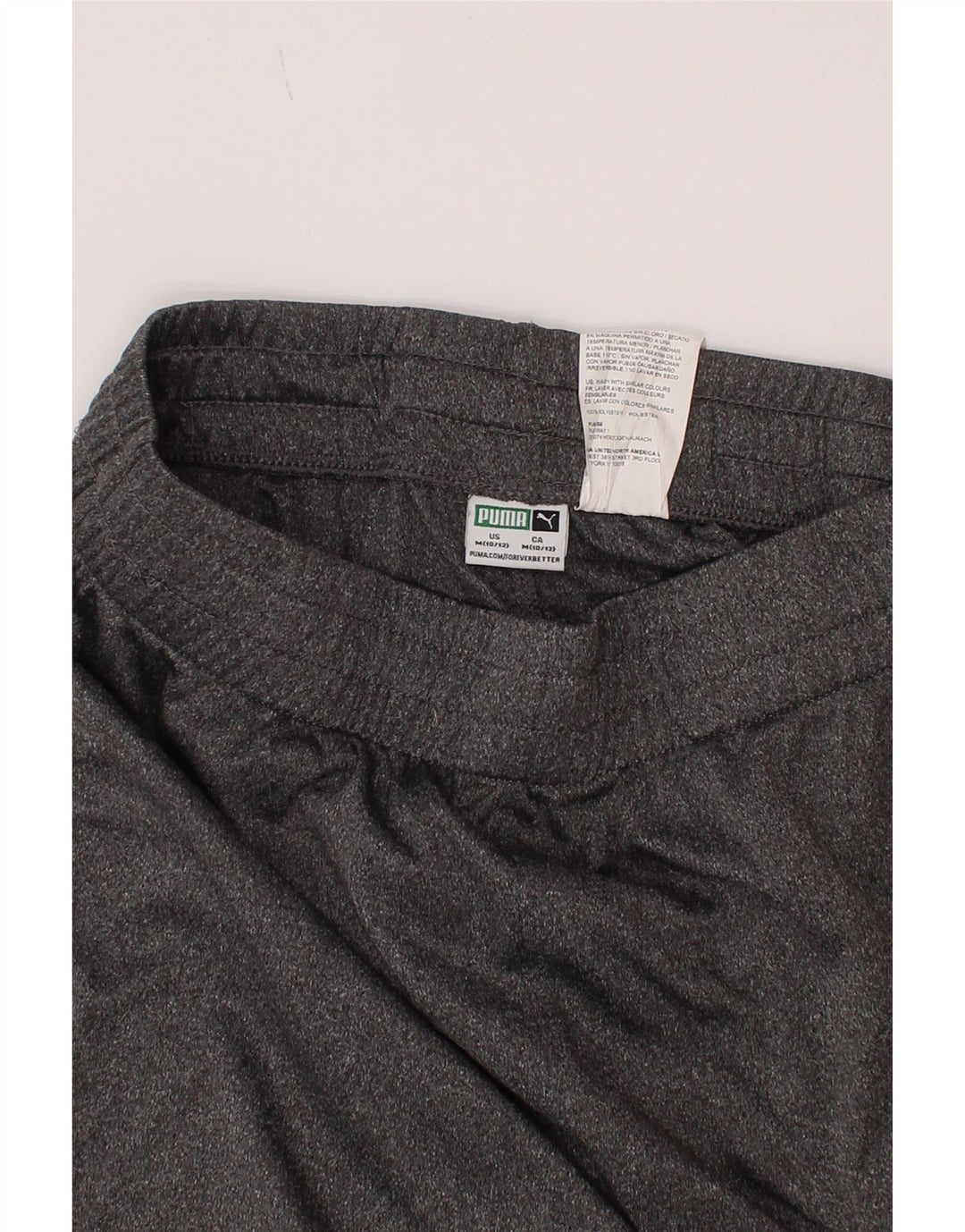Pantaloncini sportivi Puma da bambino 10-11 anni in poliestere grigio medio