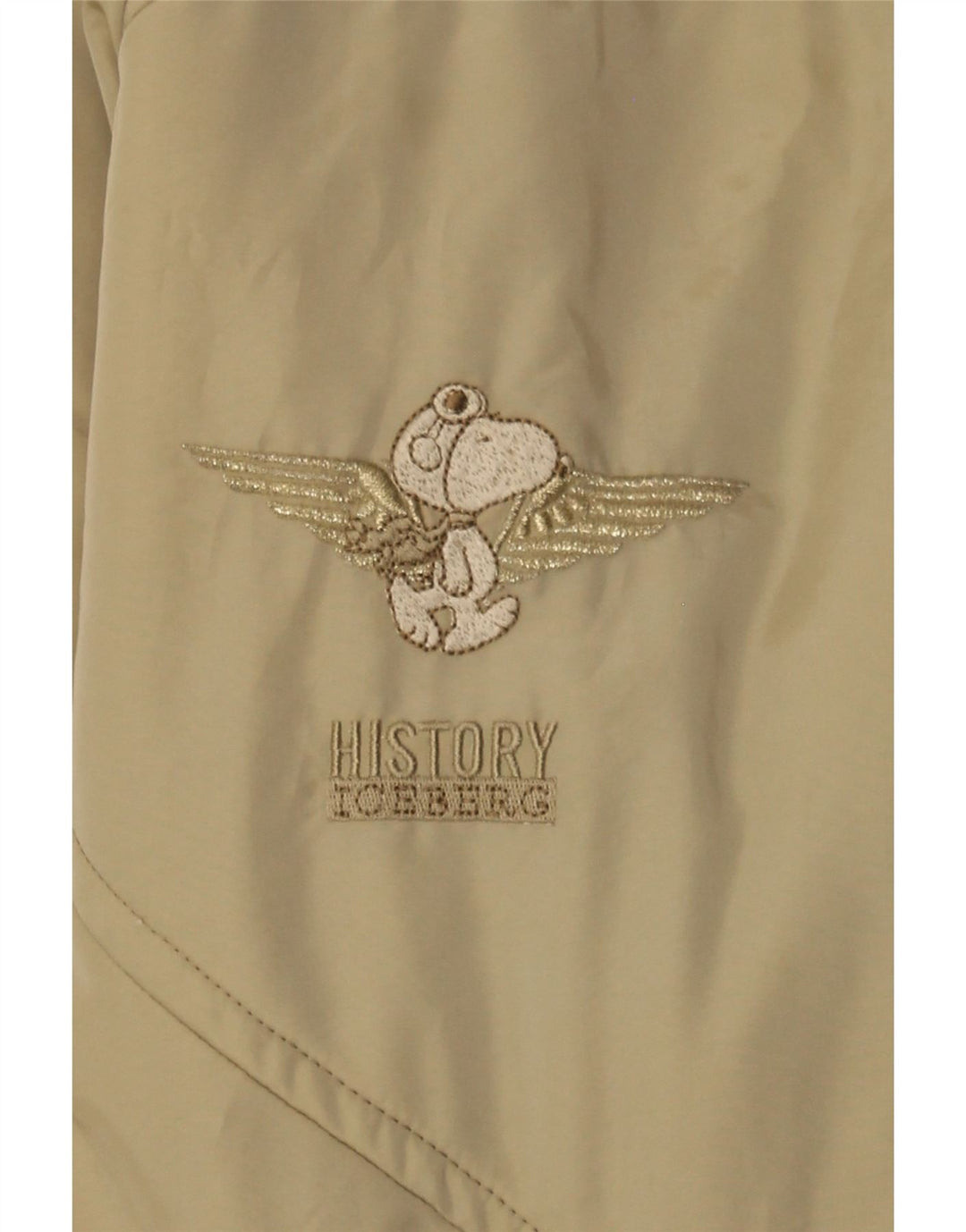 ICEBERG Womens Oversized Double Breasted Coat EU 46 XL Beige Polyamide Vintage Iceberg and Second-Hand Iceberg from Messina Hembry 