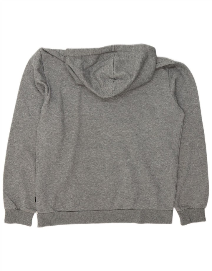 Felpa con cappuccio grafica da uomo Puma in cotone chiazzato grigio medio