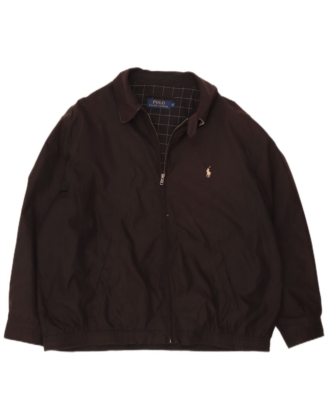 Polo Ralph Lauren Giubbotto bomber grande da uomo UK 42 XL Poliestere marrone