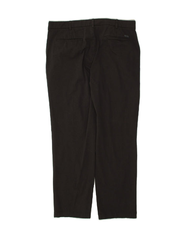 Pantaloni chino dritti da uomo IZOD W36 L32 in cotone grigio