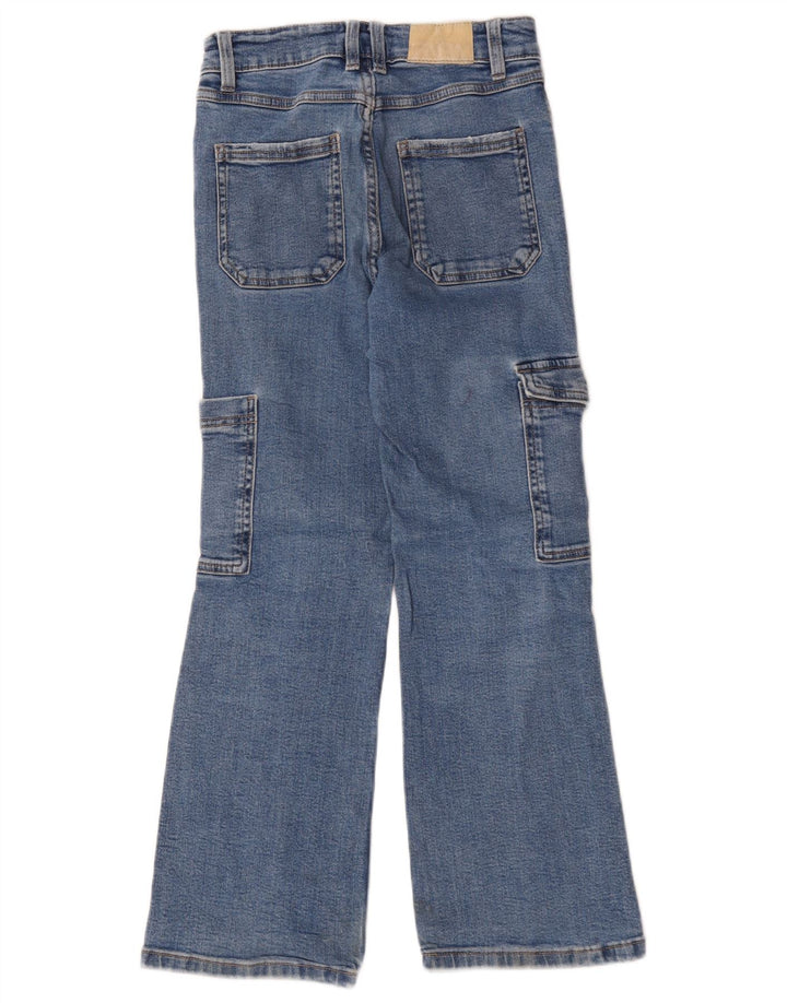 Jeans Zara per ragazze Cargo Bootcut 9-10 anni W26 L25 Blu