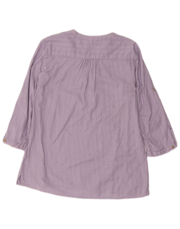 Mountain Warehouse Top tunica da donna con maniche a 3/4 UK 14 Large Purple Striped