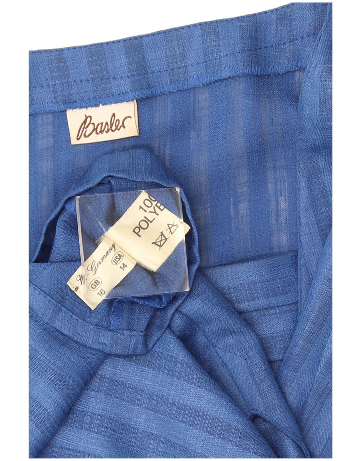 Camicetta senza maniche da donna Basler UK 16 Poliestere a righe grandi blu