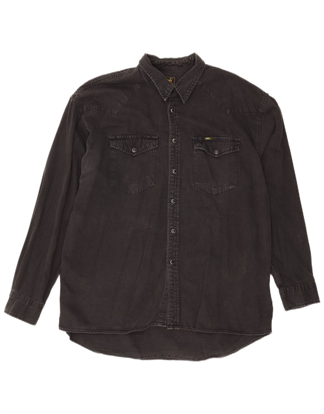 Camicia di jeans Lee Riders da uomo XL in cotone nero