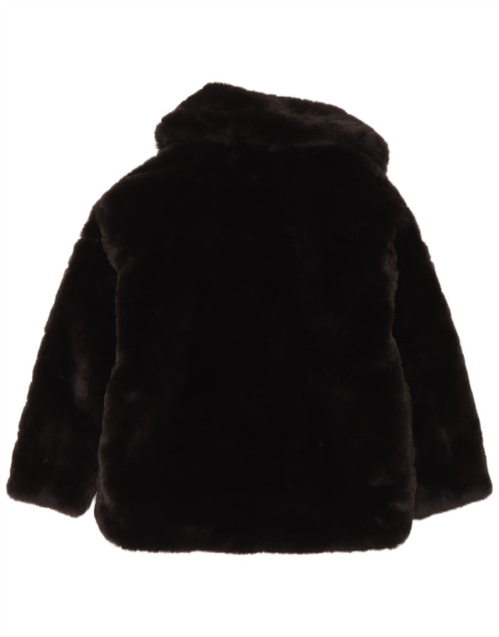 Giacca da donna in pelliccia sintetica Zara UK 6 XS poliestere nero