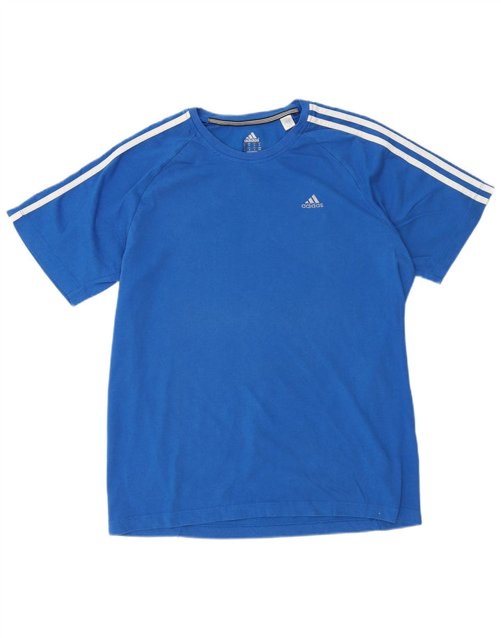 T-shirt ADIDAS da uomo Clima 365 Top in cotone blu medio