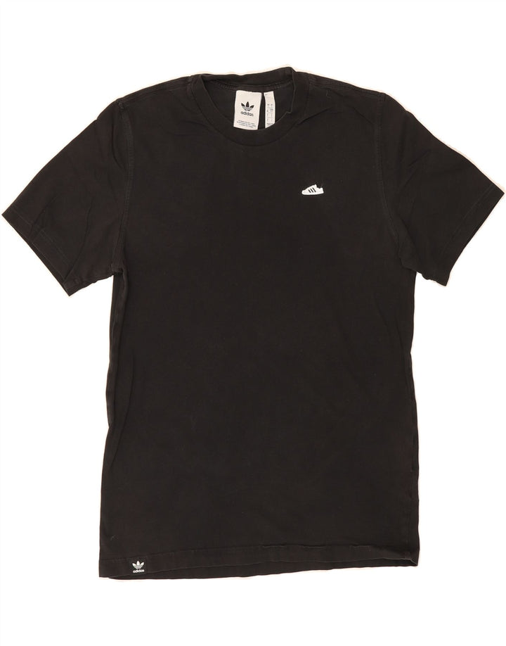 ADIDAS Mens T-Shirt Top Small Black Cotton Vintage Adidas and Second-Hand Adidas from Messina Hembry 