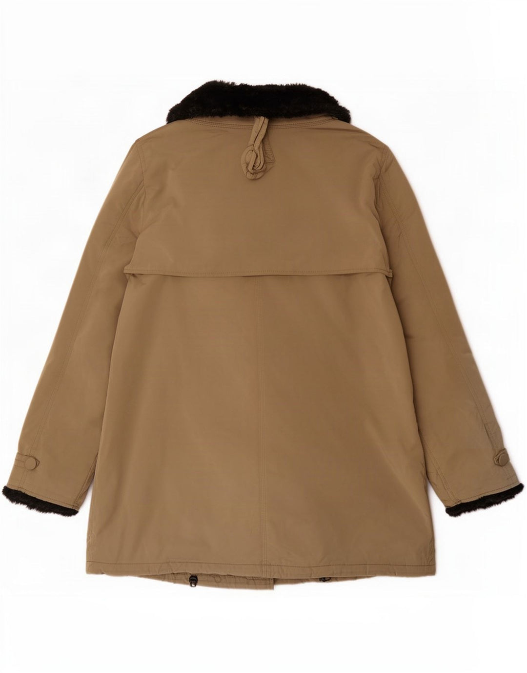 Soprabito da donna Krizia Jeans UK 16 Large Beige Colourblock Poliestere