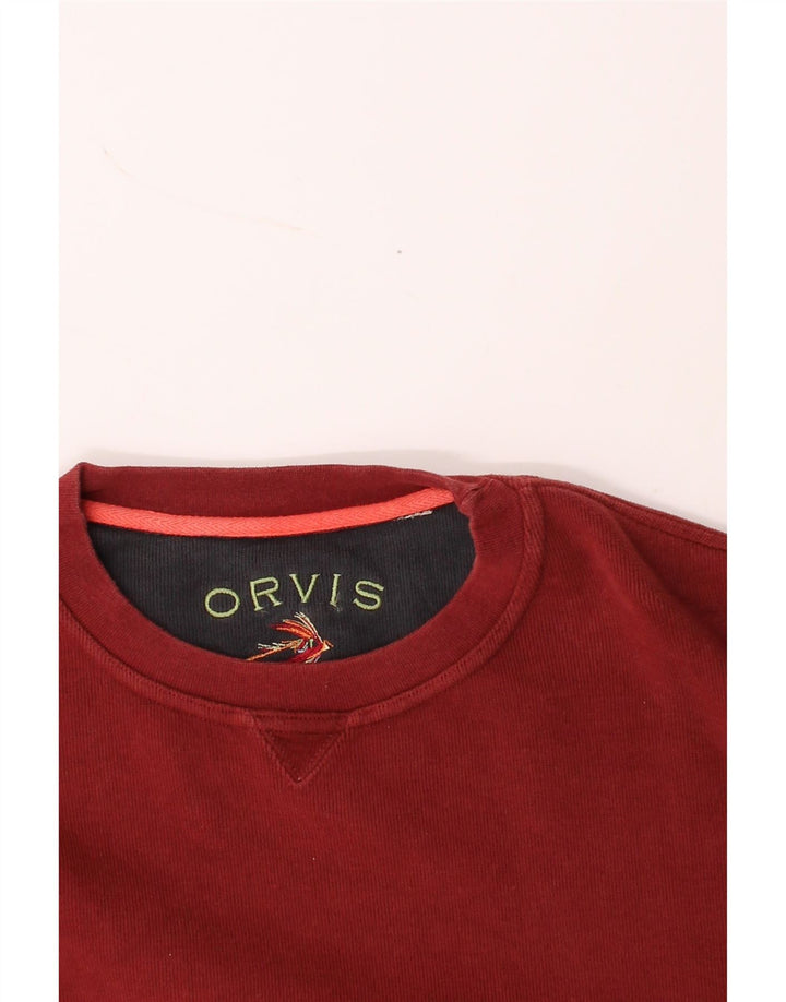 ORVIS Mens Sweatshirt Jumper XL Red Vintage Orvis and Second-Hand Orvis from Messina Hembry 