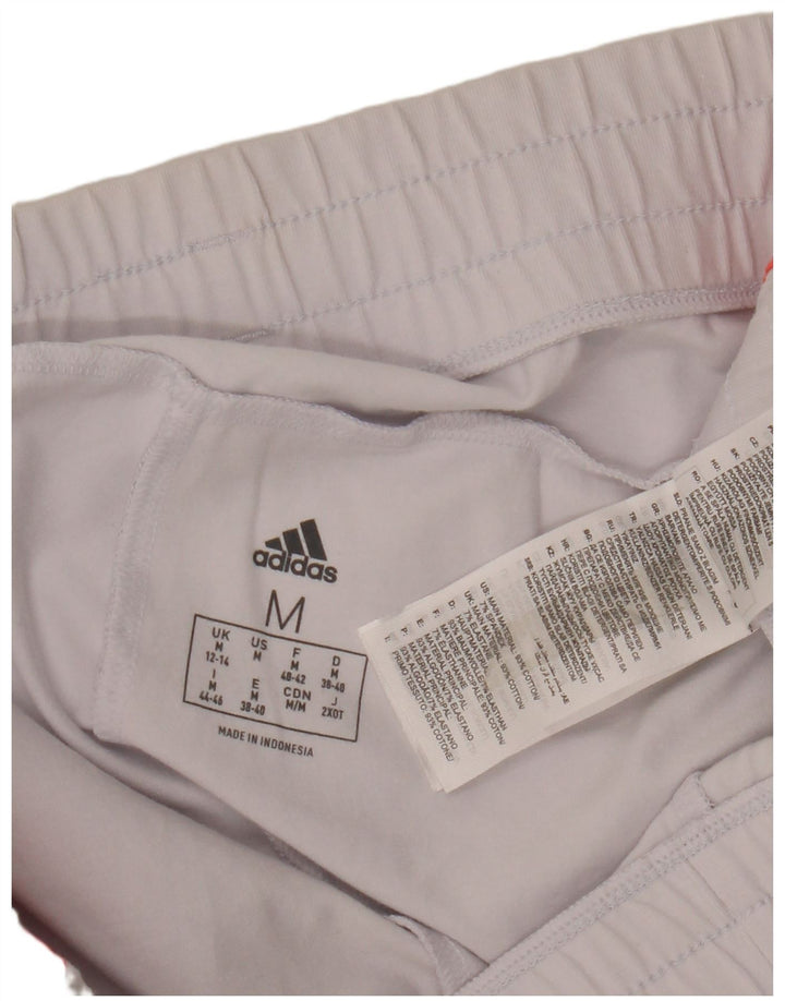 Pantaloncini sportivi ADIDAS da donna UK 12/14 Cotone bianco medio