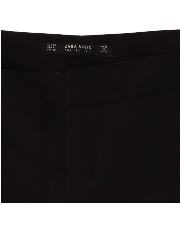 Pantaloni chino dritti da donna Zara EU 38 piccoli W28 L26 neri