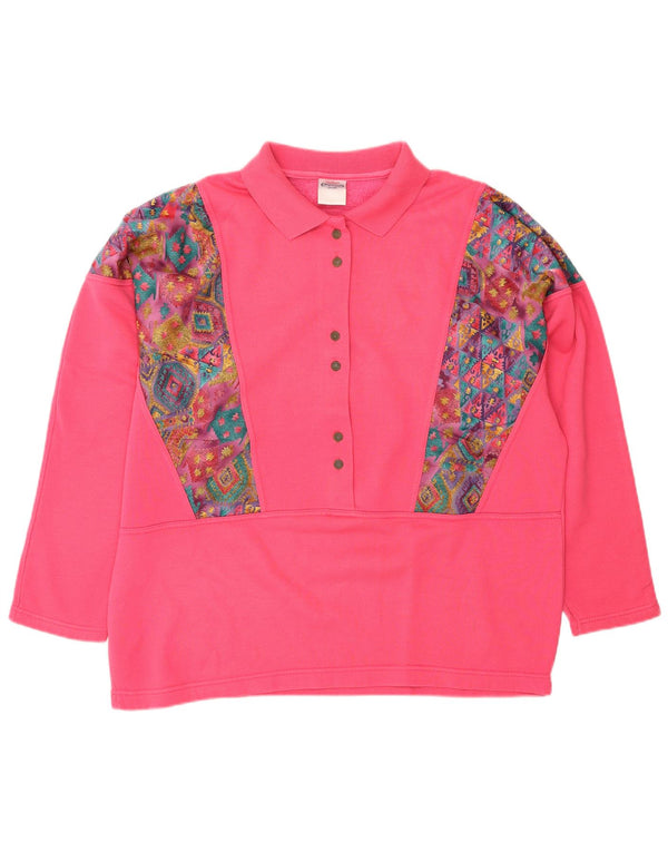 Felpa da donna F.LLI Campagnolo Jumper UK 16 Large Pink Geometric