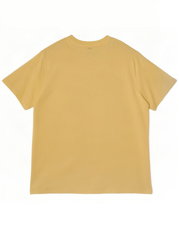 T-shirt grafica da uomo con vestibilità rilassata Levi's Top XL in cotone giallo