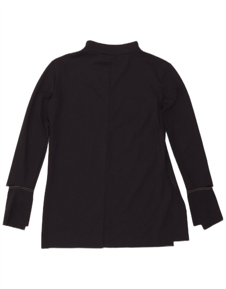 Top Zara da donna a maniche lunghe UK 10 Small Nero Poliestere