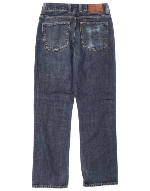 Tommy Hilfiger Uomo Mercer Straight Jeans W28 L30 Blu Navy Cotone