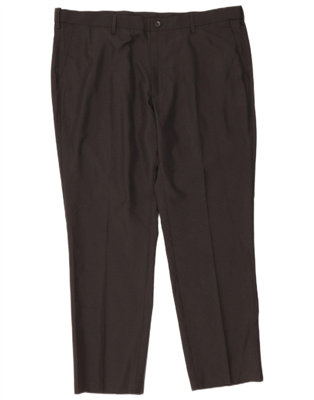 Pantaloni da abito dritti da uomo Marks & Spencer vestibilità regolare W42 L31 neri