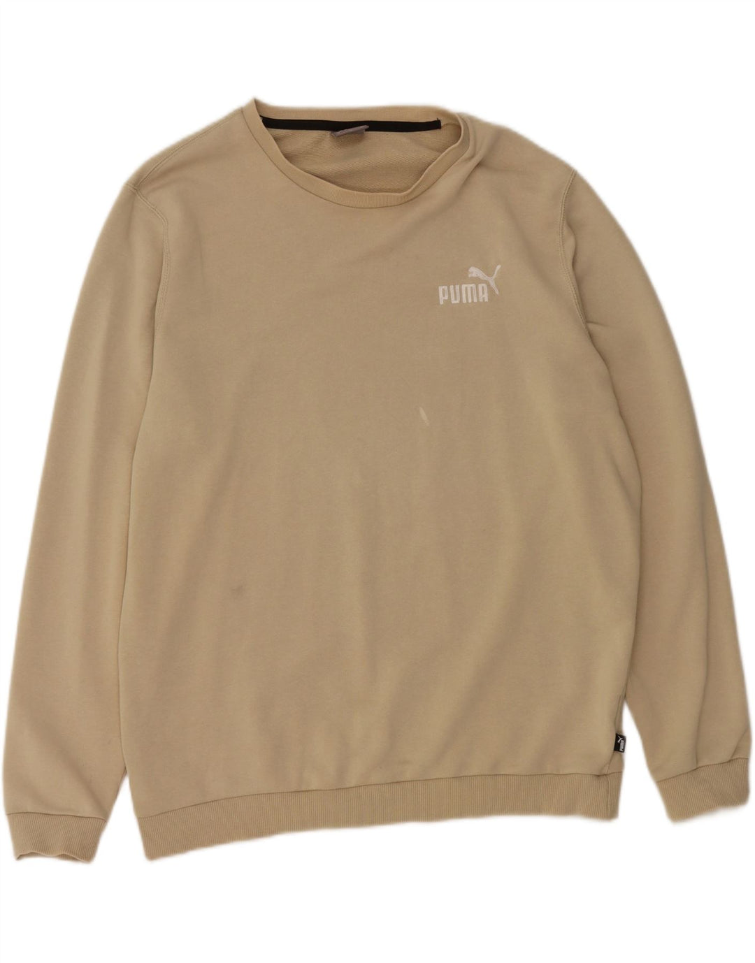 PUMA Mens Sweatshirt Jumper Large Beige Cotton Vintage Puma and Second-Hand Puma from Messina Hembry 