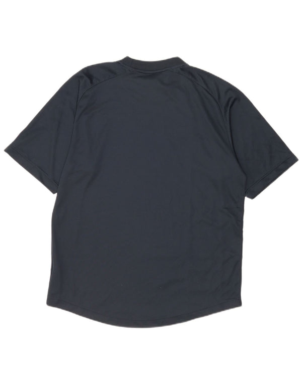 T-shirt grafica da uomo Nike Top UK 39/41 Medium Navy Blue Colourblock
