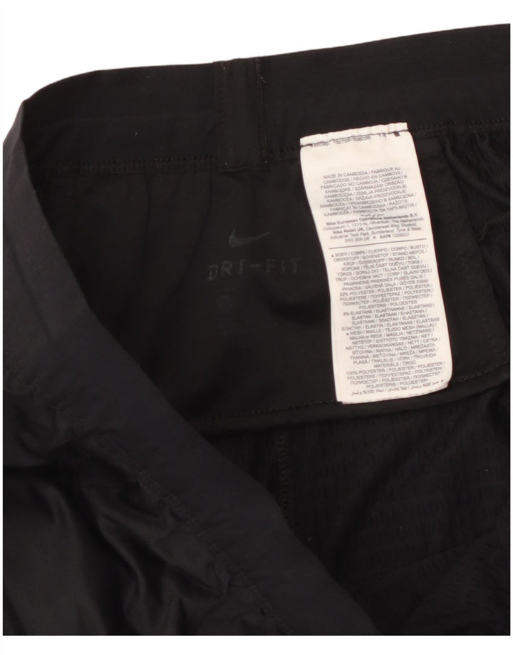 Pantaloni da tuta da uomo NIKE Dri Fit grandi in poliestere nero