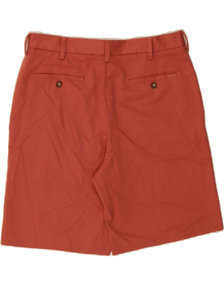 IZOD Mens Chino Shorts W34 Large Red Polyester Vintage Izod and Second-Hand Izod from Messina Hembry 
