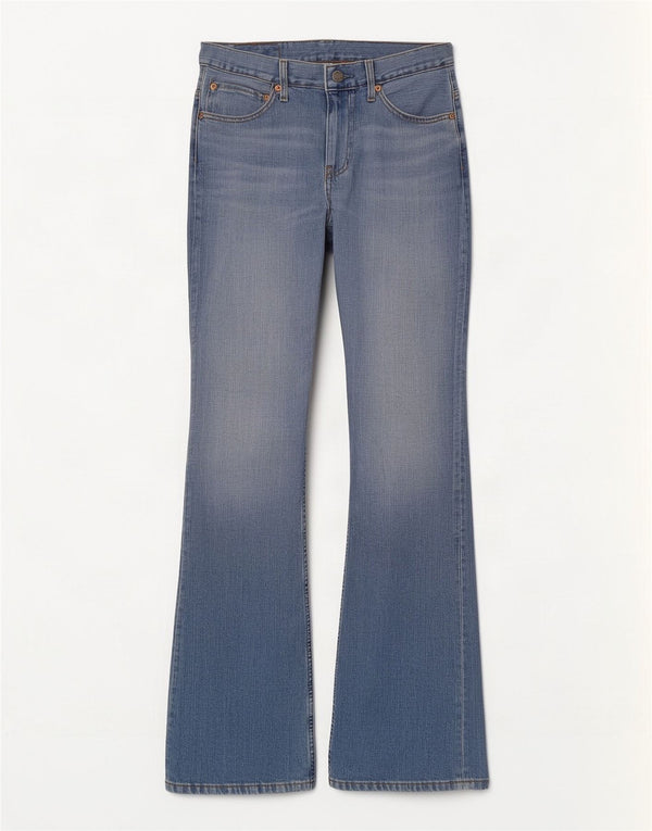 Levi's Uomo 507 Jeans Bootcut Slim W31 L34 Cotone Blu