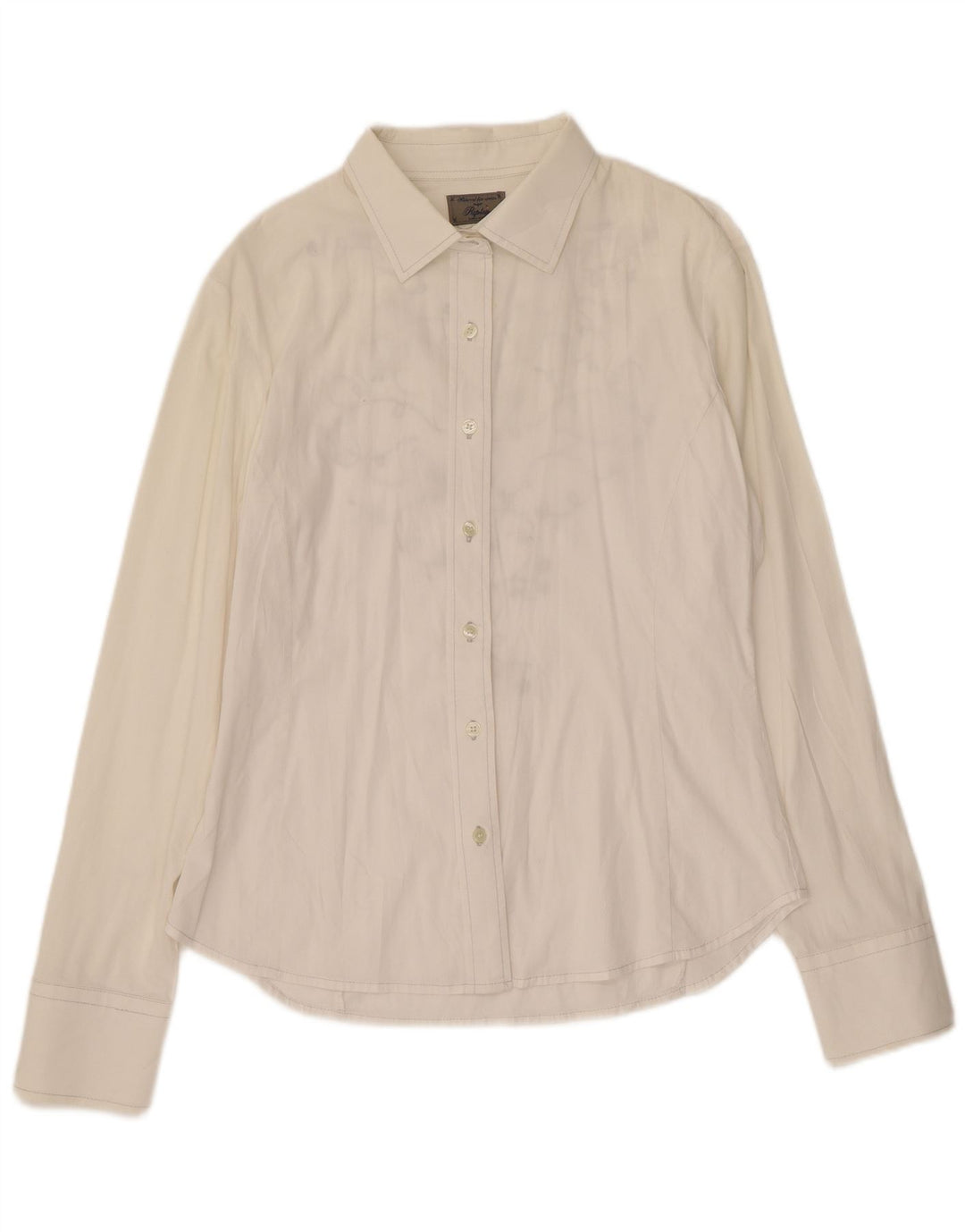 Maglietta grafica da donna Replay UK 14 grande floreale bianco