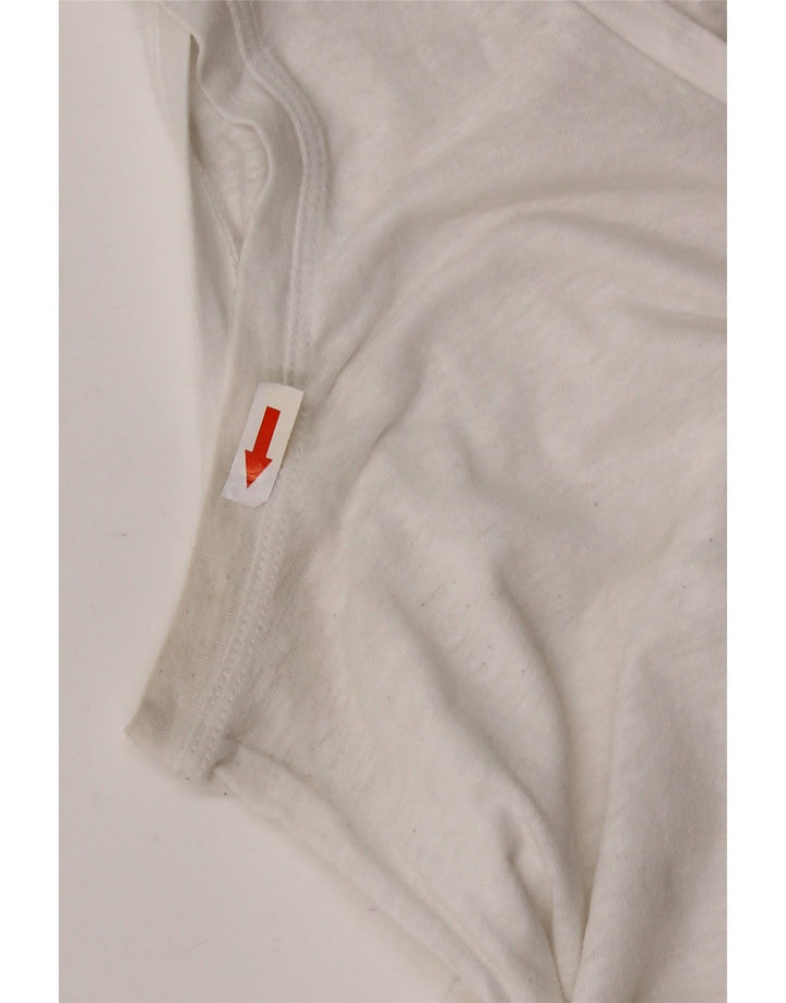 Canotta da donna J. CREW UK 12 cotone bianco medio