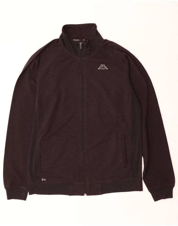 Giacca da tuta da uomo Kappa 2XL in cotone nero