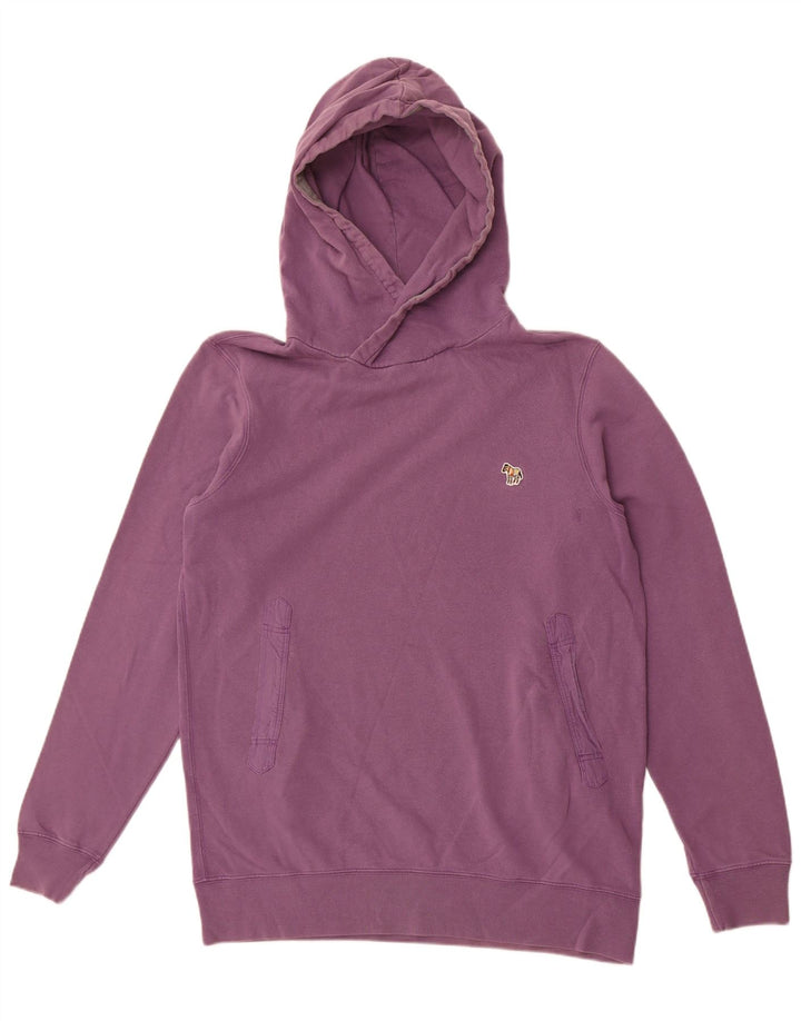 Felpa con cappuccio da uomo Paul Smith in cotone viola medio