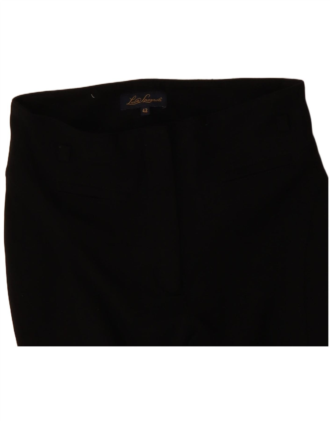 Pantaloni da Abito Dritti da Donna LUISA SPAGNOLI IT 42 Medio W28 L26 Nero