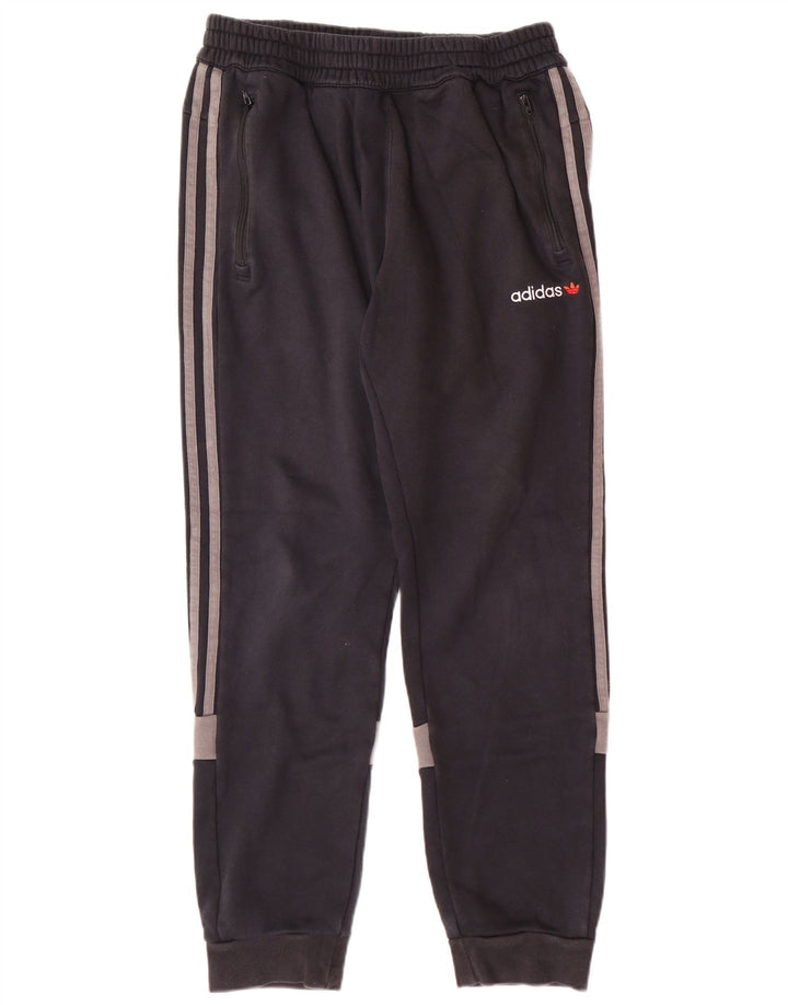 Pantaloni da tuta da uomo ADIDAS Joggers in cotone color block medio nero