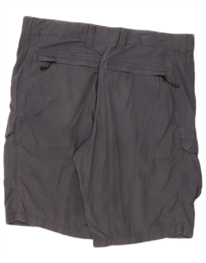 MARKS & SPENCER Pantaloncini cargo da uomo W34 Large Blu Navy in cotone