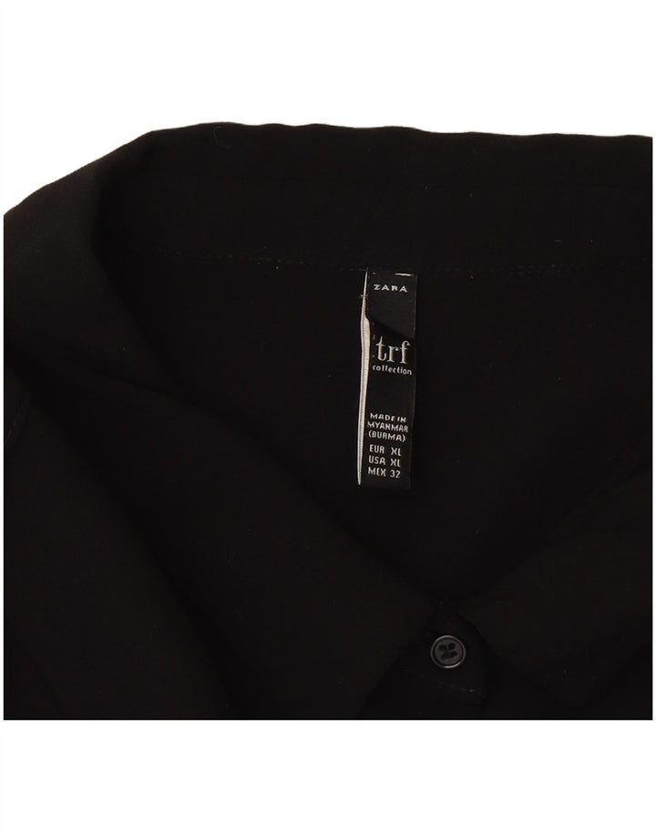 Abito a trapezio da donna Zara UK 18 XL Nero