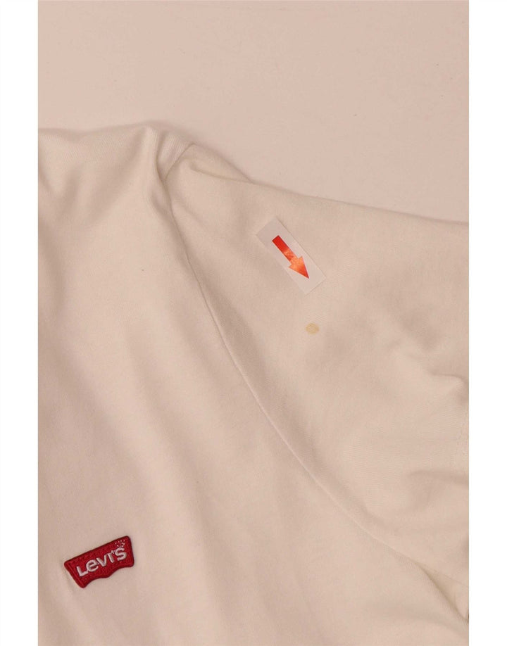 T-shirt da uomo Levi's Top in cotone bianco medio