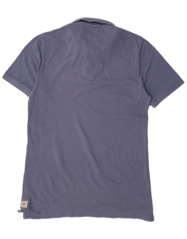 Polo da uomo Fat Face grande in cotone blu navy