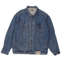 Giacca di jeans da uomo VINTAGE UK 42 XL cotone blu