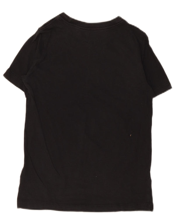 T-shirt grafica da ragazzo Nike Top 10-11 anni cotone nero medio