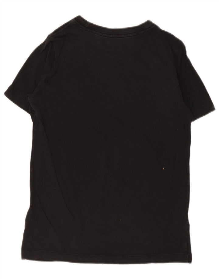 T-shirt grafica da ragazzo Nike Top 10-11 anni cotone nero medio