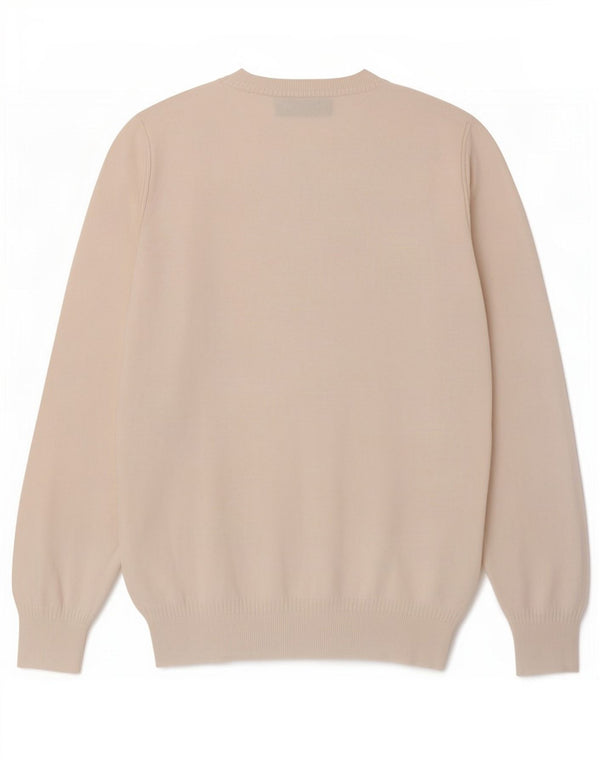 Maglione da uomo con scollo a V Gas piccolo bianco