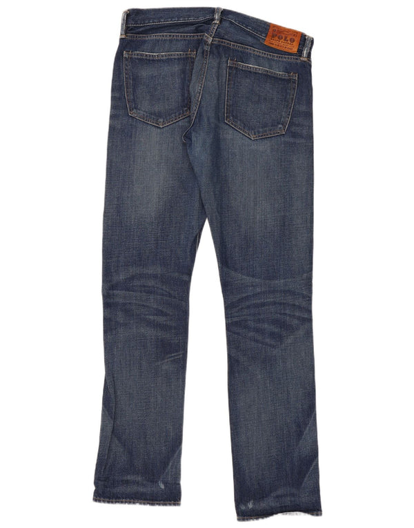 Jeans dritti da uomo Polo Ralph Lauren W34 L34 cotone blu
