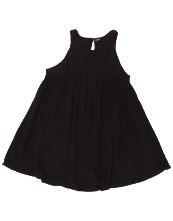 Abito a trapezio senza maniche da donna Billabong UK 12 cotone nero medio